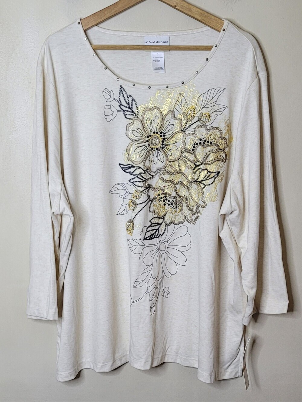Alfred Dunner Floral Top 3X NWT - Picture 2 of 8